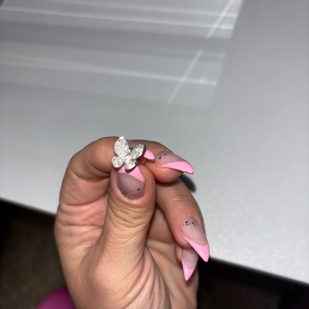 Diamond butterfly earrings
